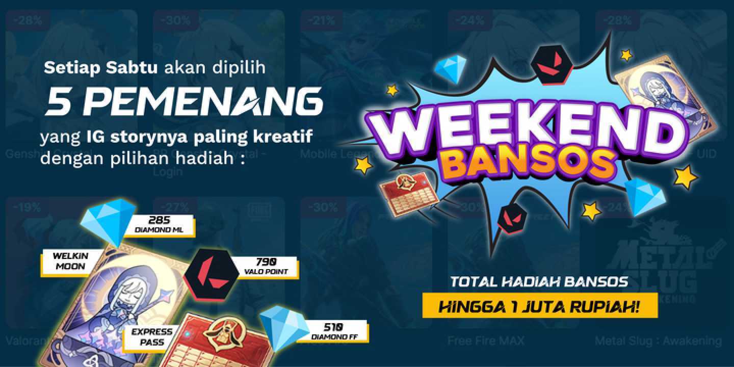 Untung Banyak! Ditusi Platform Top Up Game dengan Beragam Giveaway yang Menguntungkan!