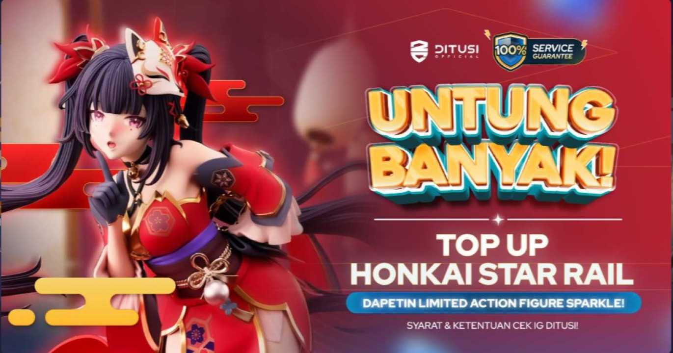 Untung Banyak Top up di Ditusi Bonus Action Figure Sparkle Gratis!