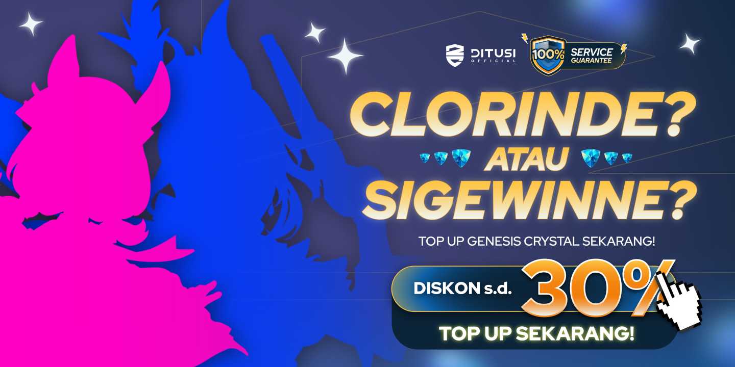 Sambut Karakter Baru Clorinde dari Genshin Impact, Top Up di DITUSI diskon s.d 30% !