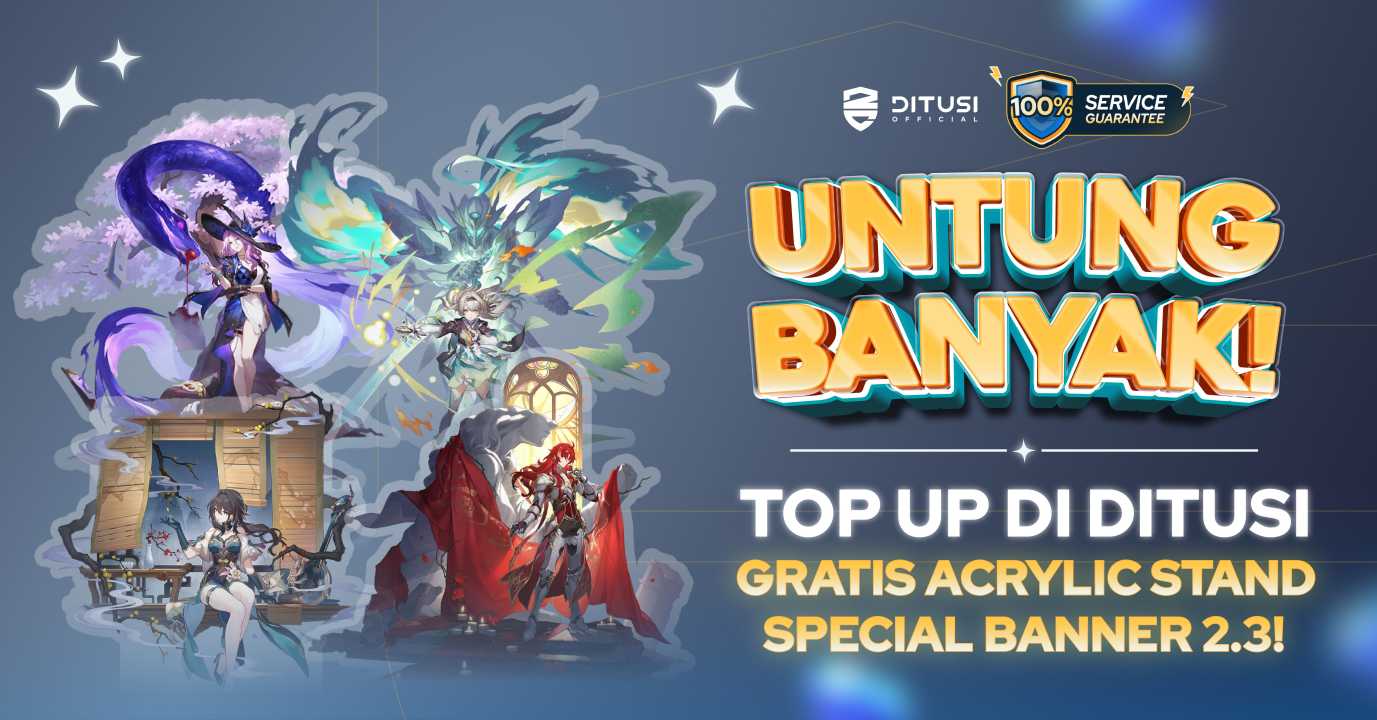 Untung Banyak, Top Up Honkai Star Rail di DITUSI Gratis Acrylic Standee Pilihan