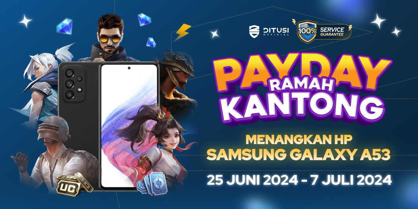 PAYDAY PROMO! Top Up di DITUSI GRATIS Samsung Galaxy A53