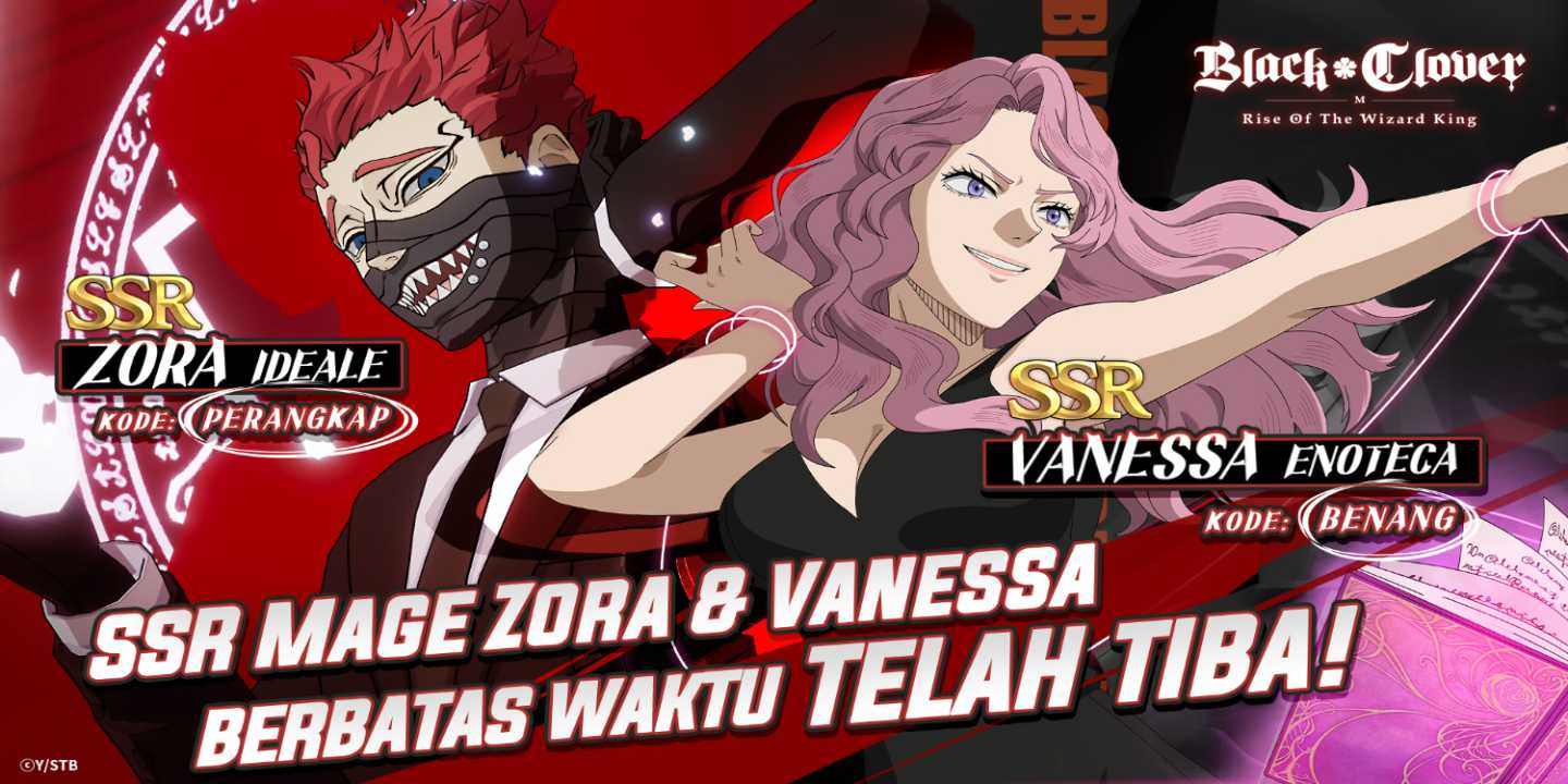 Black Clover M Season 10 : Telah Rilis Karakter Zora & Vanessa