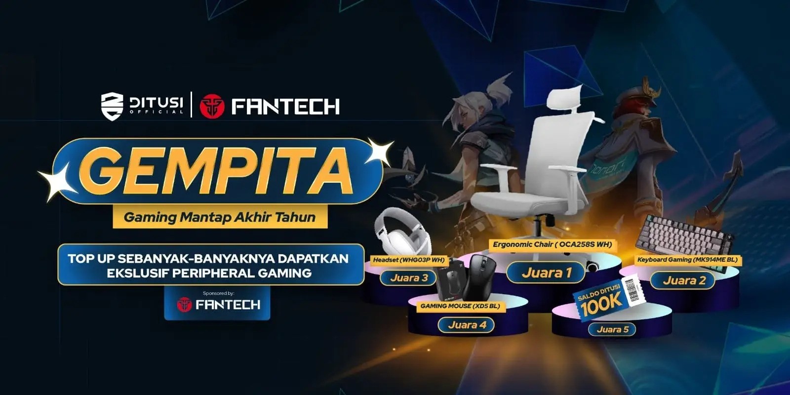 GEMPITA (gaming mantap akhir tahun) bareng DITUSI & FANTECH