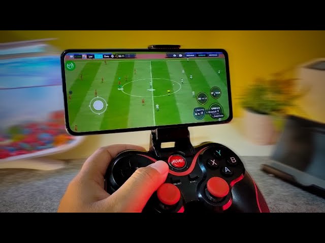 cara main eFootball Mobile pakai stik
