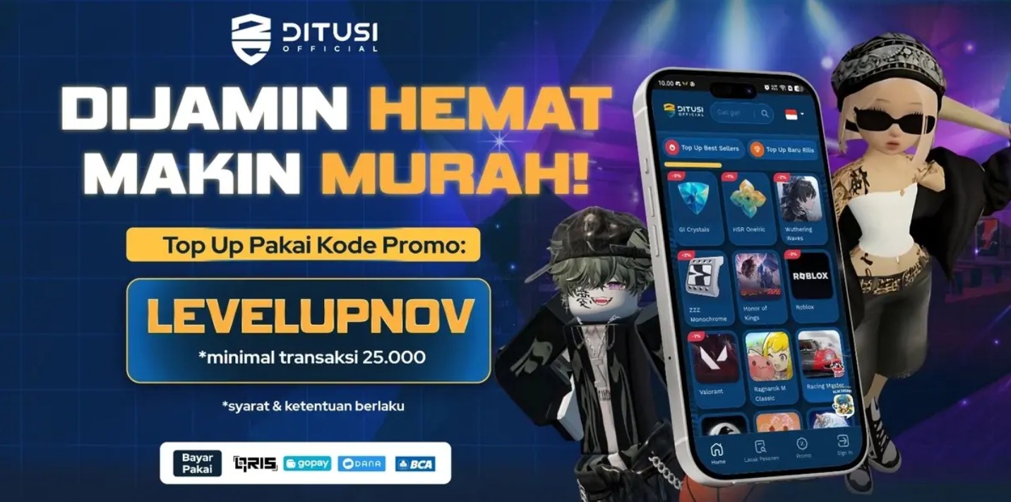LEVELUPNOV – Promo Spesial Buat New Member Ditusi!