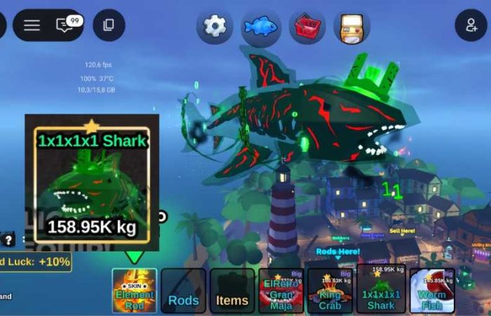 1x1x1x1 Shark Fish It Roblox