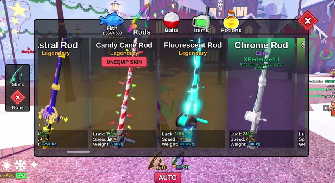 Candy Cane Rod Fish It Roblox