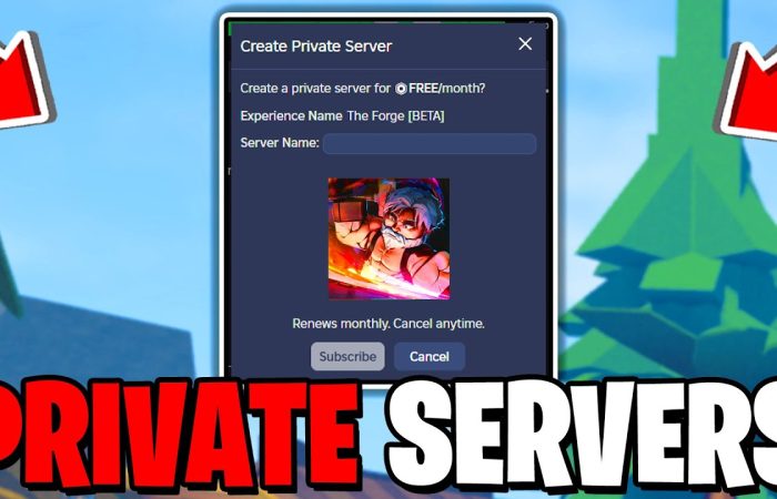 Private Server The Forge Roblox