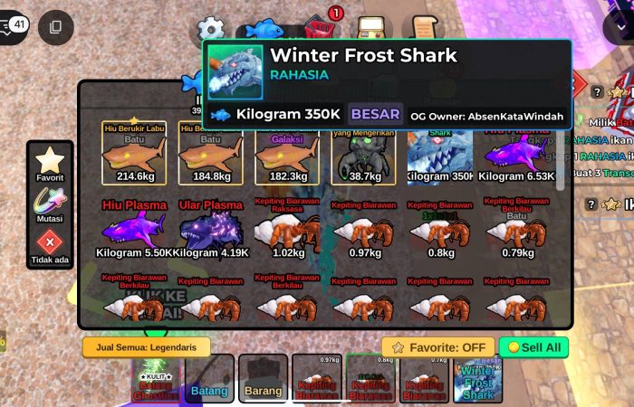 Winter Frost Shark Fish It