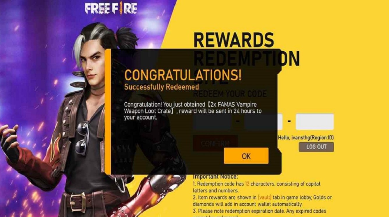 Kode Redeem FF Hari Ini 23 Januari 2026