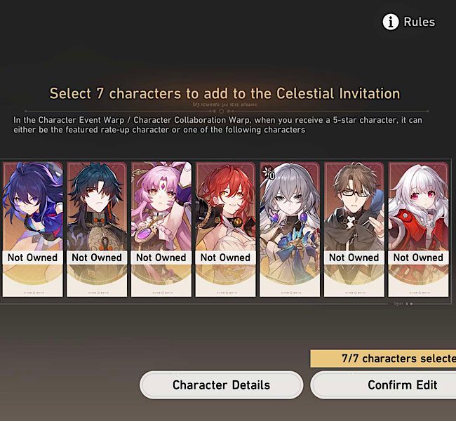 Celestial Invitation Honkai Star Rail