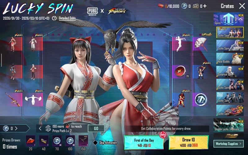 Skin Kolaborasi PUBG MOBILE x Kings of Fighter!