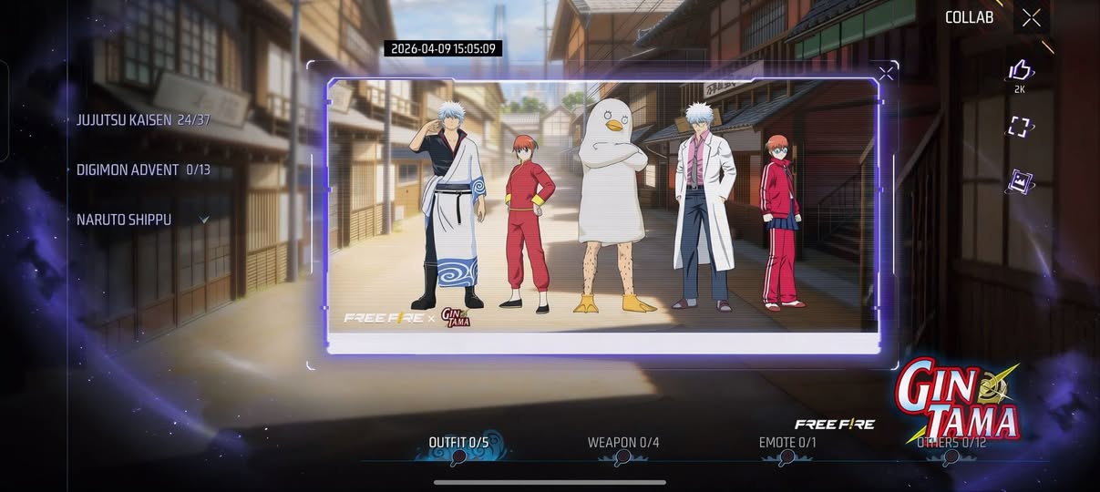 Free Fire x Gintama