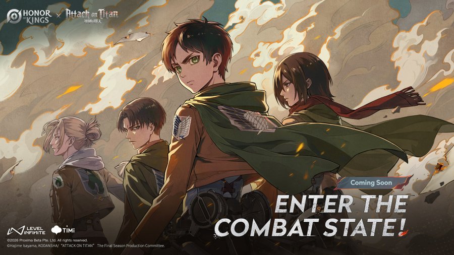 Honor of Kings x Attack on Titan Collab