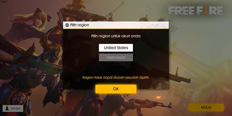 Cara Buat Akun FF Server Luar
