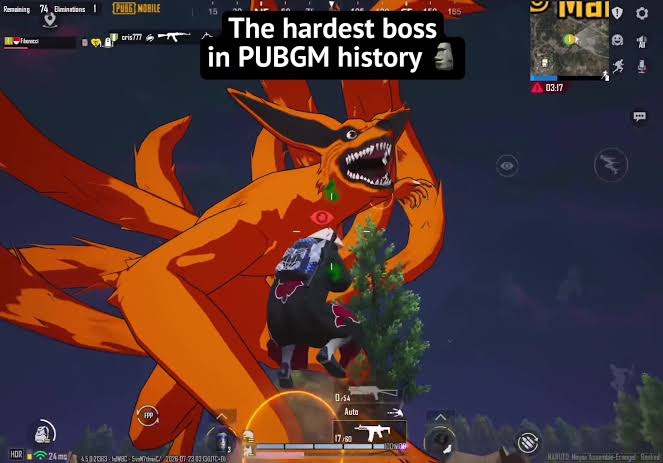 Cara Dapat Chakra Kyuubi di PUBG MOBILE