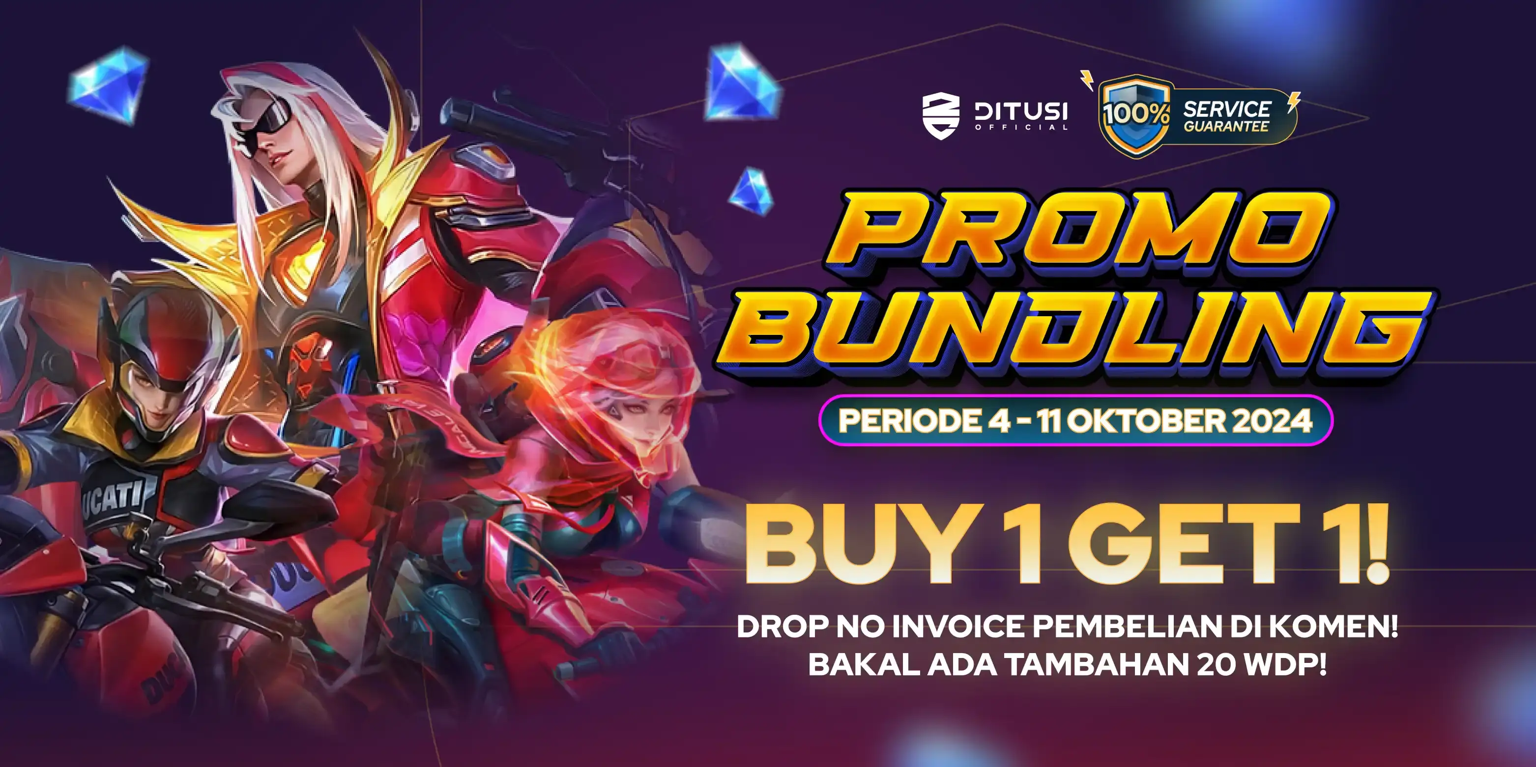 BUY 1 GET 1 - Beli WDP Gratis Diamonds