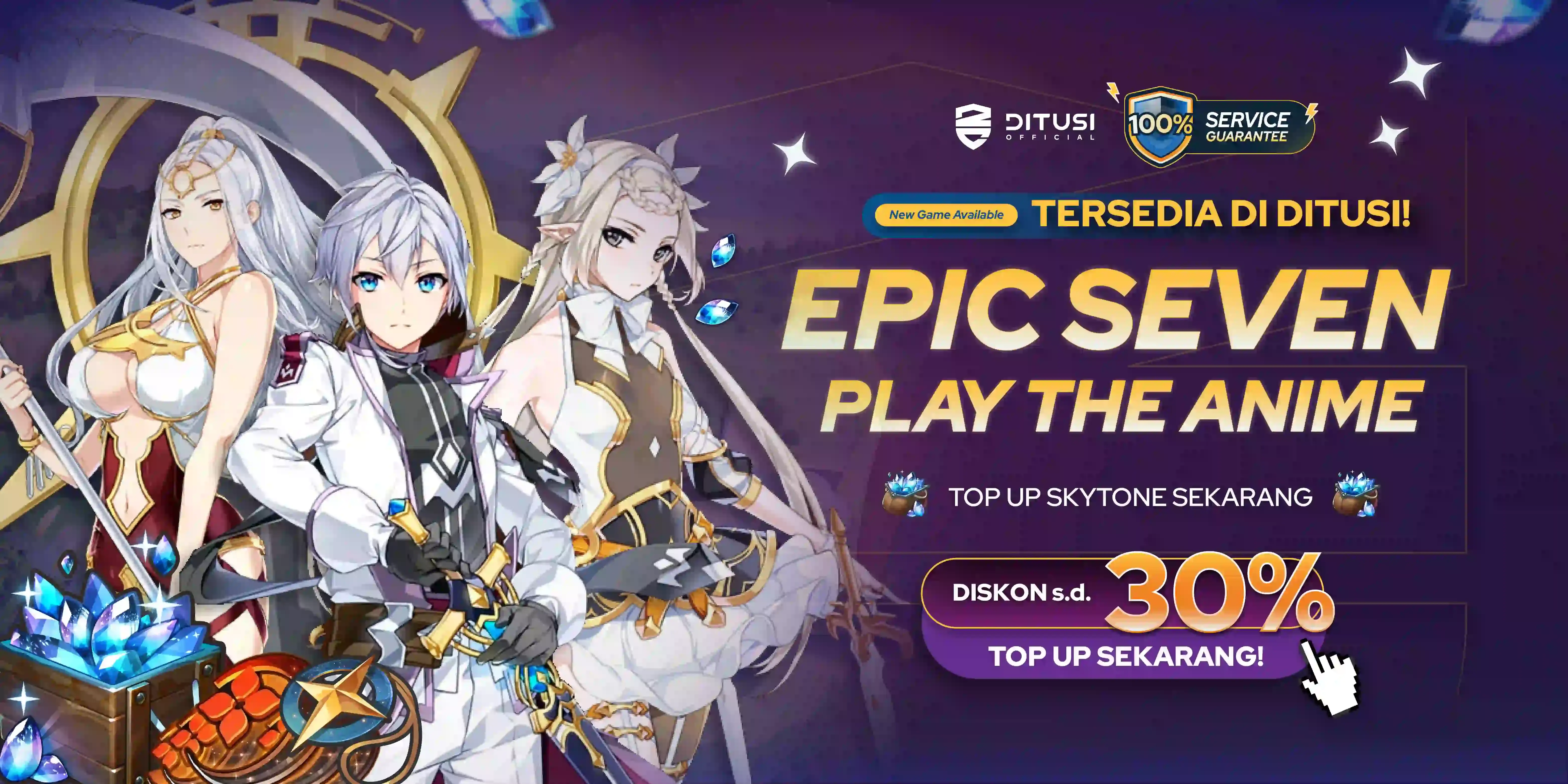 Nikmati Diskon 30% untuk Top Up Epic Seven di Ditusi.co.id!